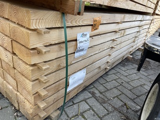 Ca. 48x Douglas balken fijnbezaagd, 75x175mm, 300cm